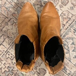 Tan Leather Ankle Boots